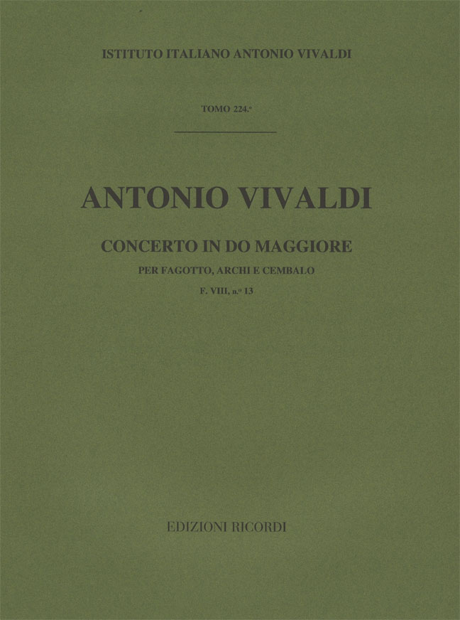 Concerto in Do maggiore per fagotto, archi e cembalo