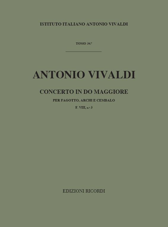 Concerto in Do maggiore per fagotto, archi e cembalo