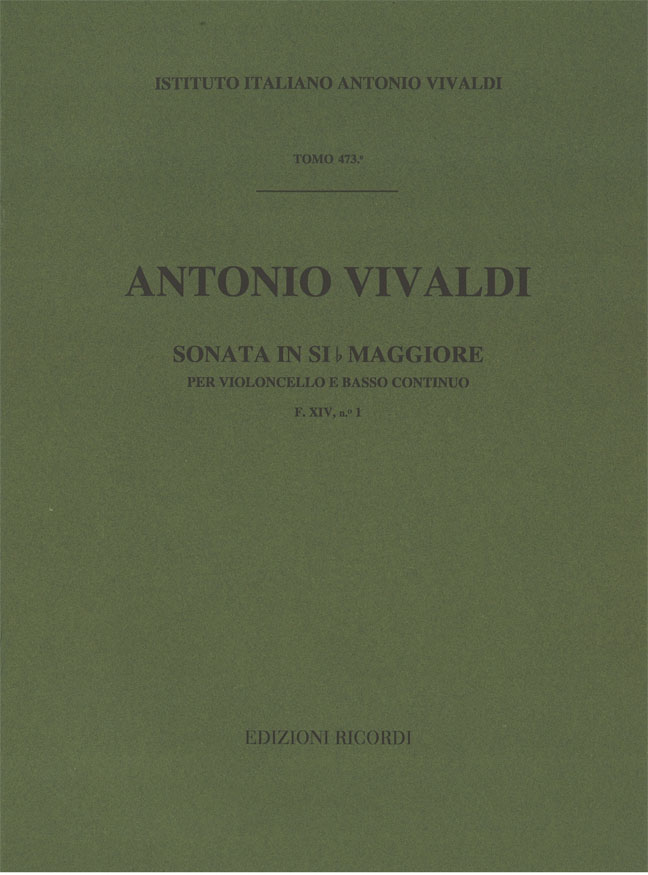 Sonata in Si bemolle maggiore per violoncello e basso continuo