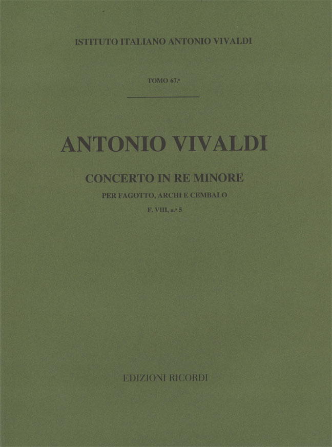 Concerto in Re minore per fagotto, archi e cembalo