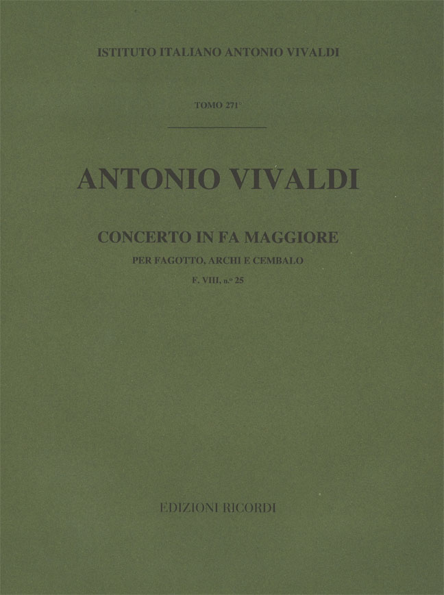 Concerto in Fa maggiore per fagotto, archi e cembalo