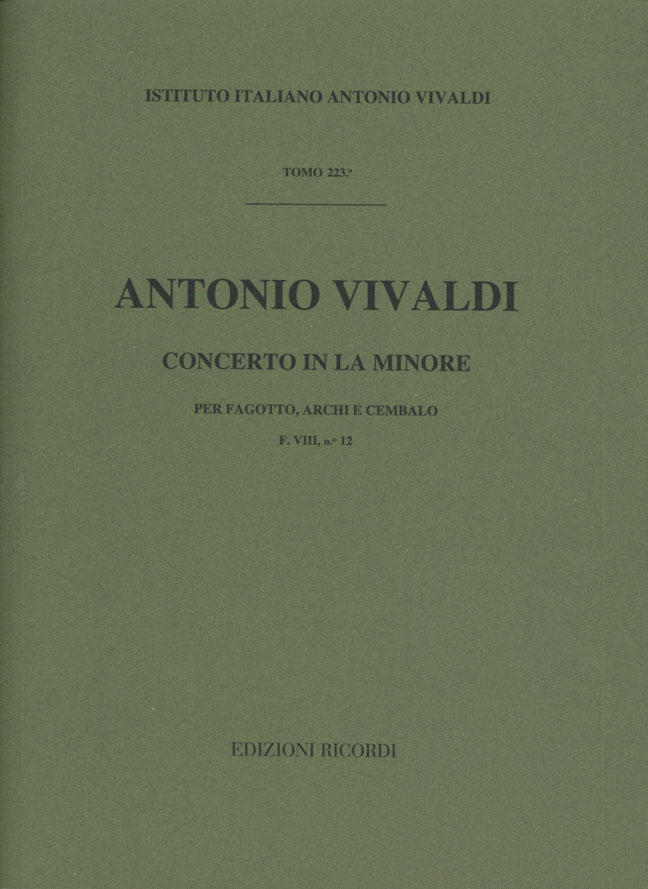 Concerto in La minore per fagotto, archi e cembalo