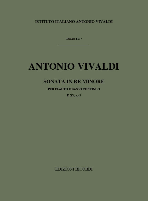 Sonata in Re minore per flauto e basso continuo