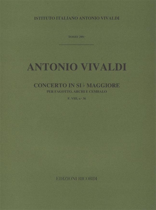 Concerto in Si bemolle maggiore per fagotto, archi e cembalo 