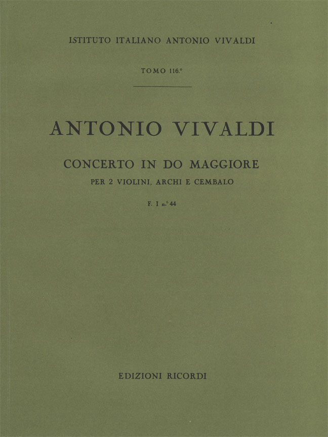 Concerto in Do maggiore per due violini, archi e cembalo 