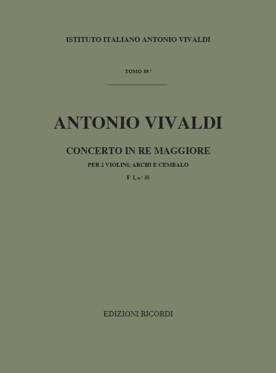Concerto in Re maggiore per due violini, archi e cembalo 