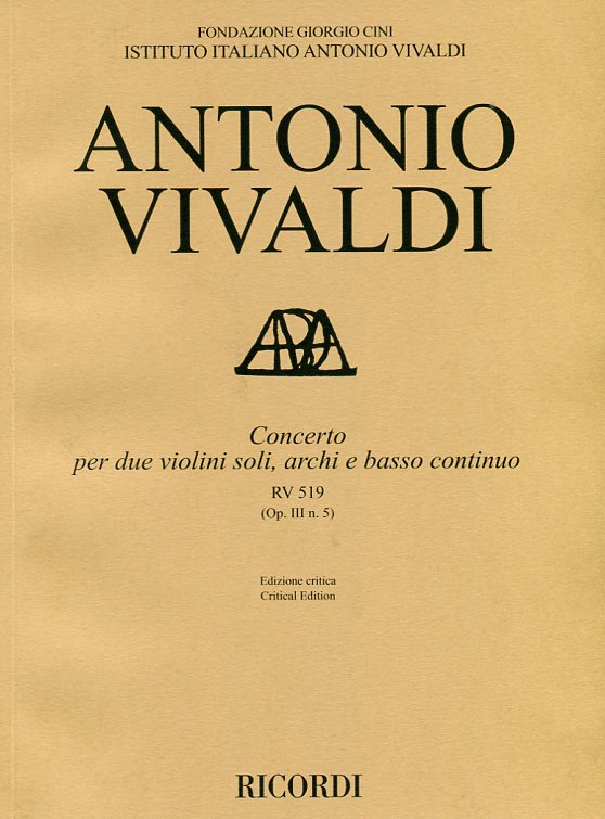 Concerto per due violini soli, archi e basso continuo (Op. III n. 5)