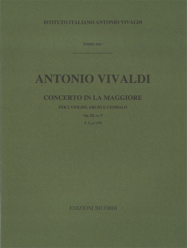 Concerto in Do maggiore per due violini, archi e cembalo