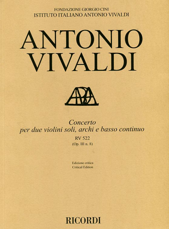 Concerto per due violini soli, archi e basso continuo (Op. III n. 8)