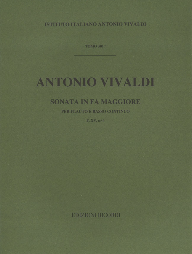 Sonata in Fa maggiore per flauto e basso continuo