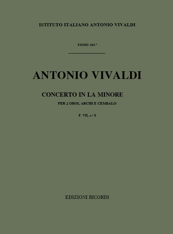 Concerto in La minore per due oboi, archi e cembalo