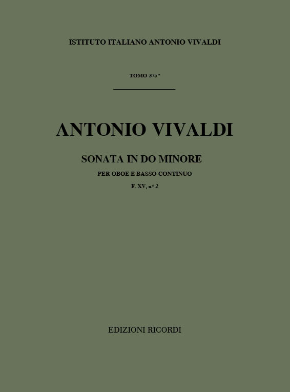 Sonata in Do minore per oboe e basso continuo