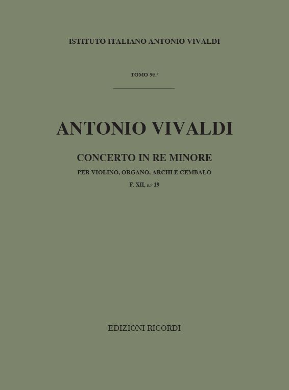 Concerto in Re minore per violino, organo, archi e cembalo