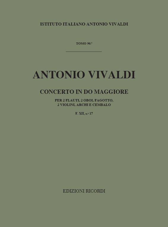 Concerto in Do maggiore per due flauti, due oboi, fagotto, due violini, archi e cembalo