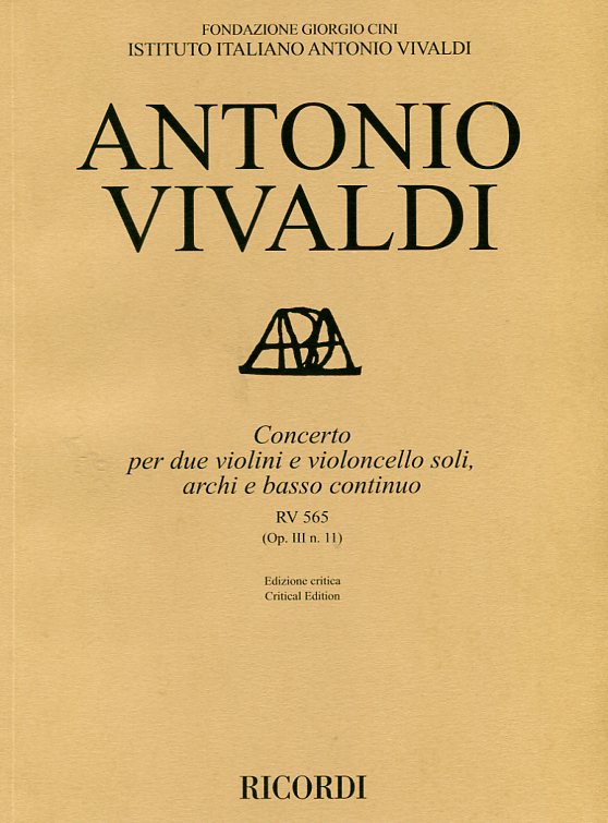 Concerto per due violini e violoncello soli, archi e basso continuo (Op. III n. 11)