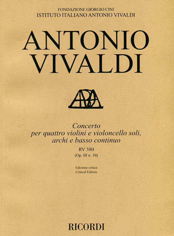 Concerto per quattro violini e violoncello soli, archi e basso continuo (Op. III n. 10)