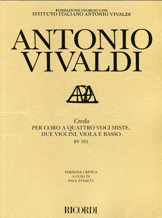 Credo, per coro a quattro voci miste, due violini, viola e basso
