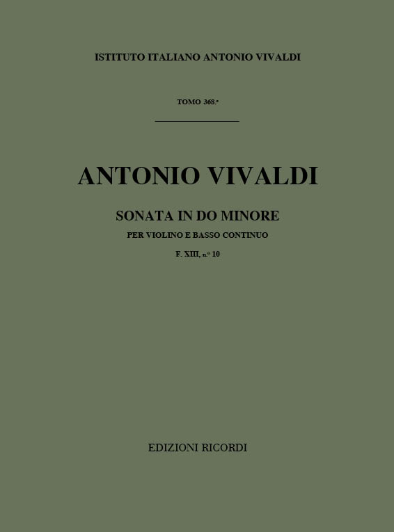 Sonata in Do minore per violino e basso continuo