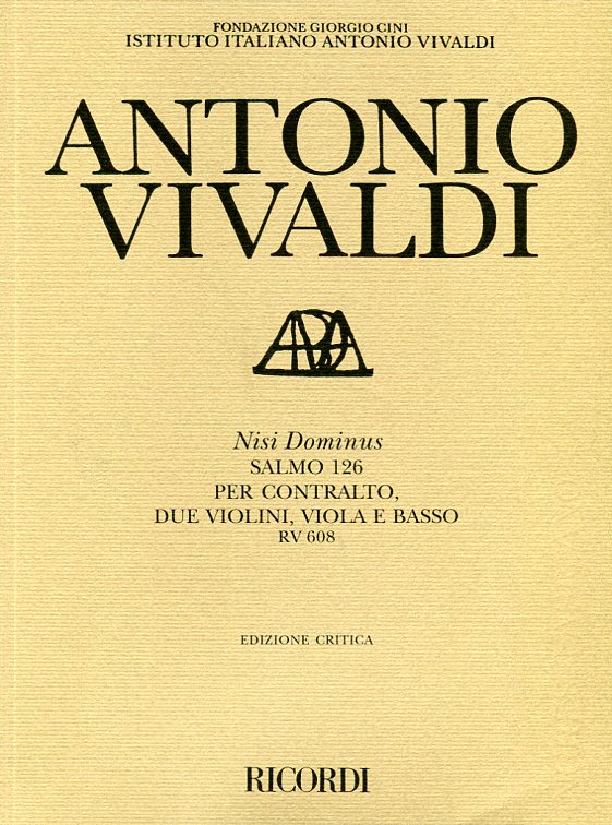 Nisi Dominus, Salmo 126 per contralto, due violini, viola e basso 