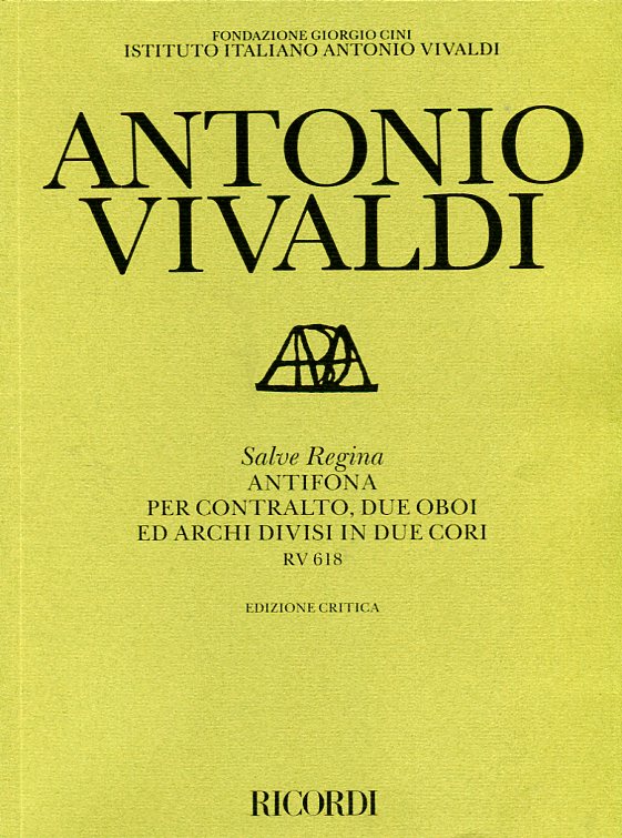 Salve Regina, Antifona per contralto, due oboi ed archi divisi in due cori