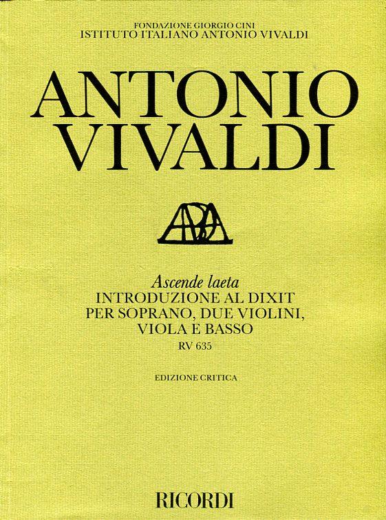 Ascende laeta, Introduzione al Dixit per soprano due violini, viola e basso