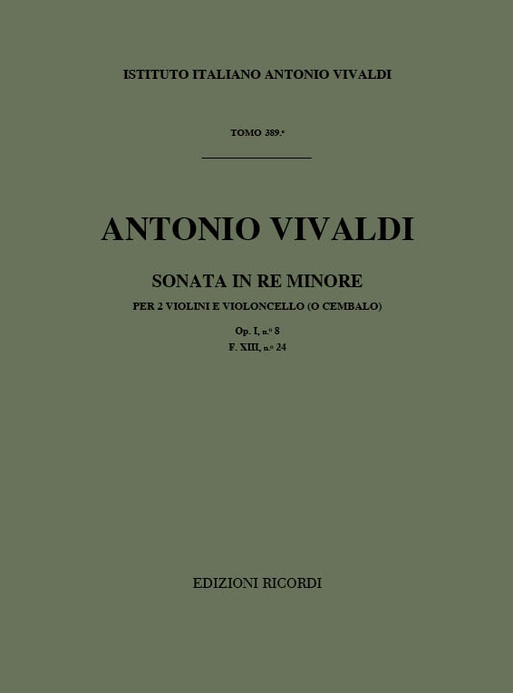 Sonata in Re minore per due violini e violoncello o cembalo
