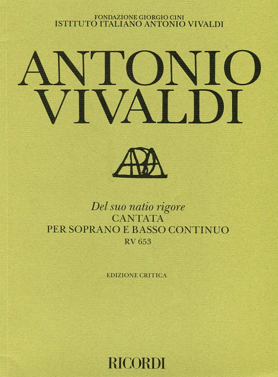 Del suo natio rigore, Cantata per soprano e basso continuo