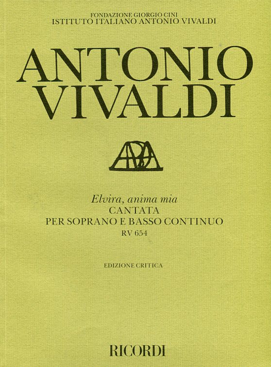 Elvira, anima mia, Cantata per soprano e basso continuo