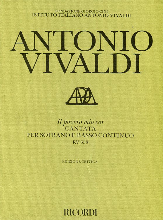 Il povero mio cor, Cantata per soprano e basso continuo