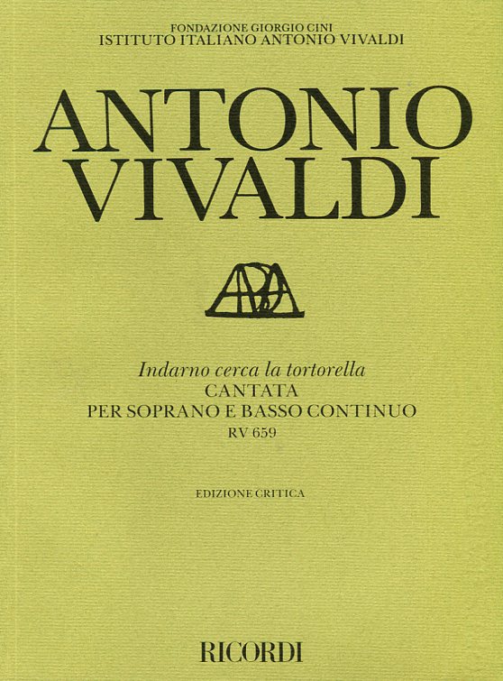 Indarno cerca la tortorella, Cantata per soprano e basso continuo