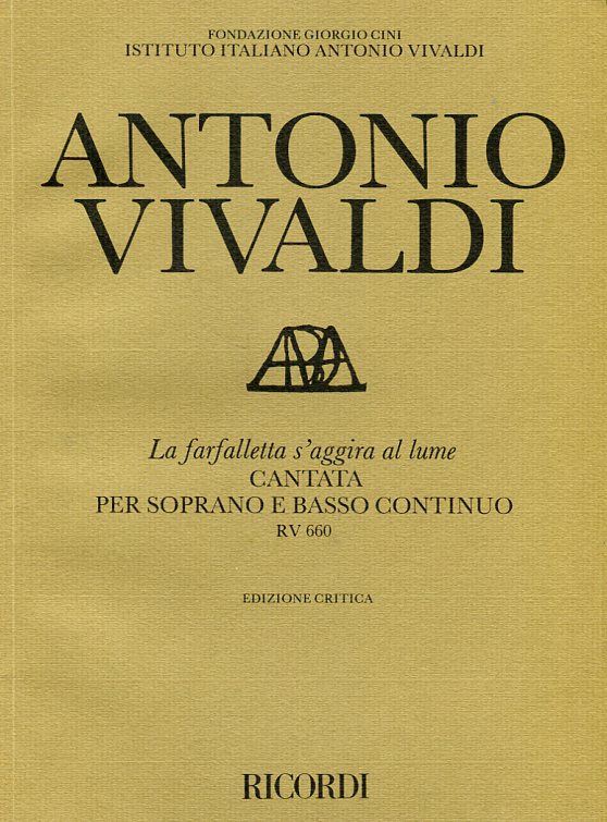La farfalletta s'aggira al lume, Cantata per soprano e basso continuo