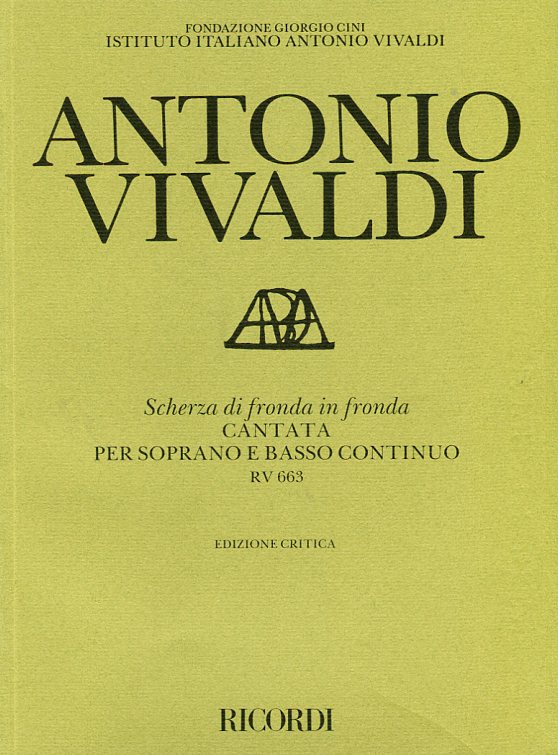 Scherza di fronda in fronda, Cantata per soprano e basso continuo