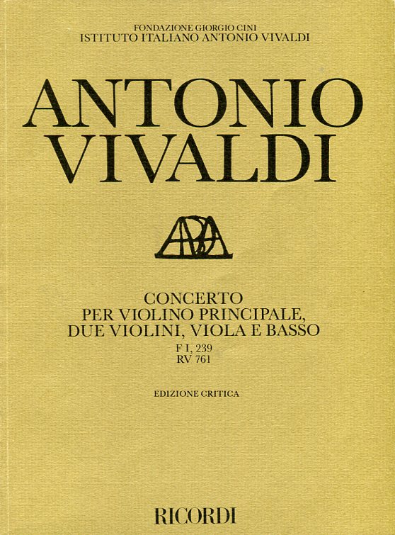 Concerto per violino principale, due violini, viola e basso