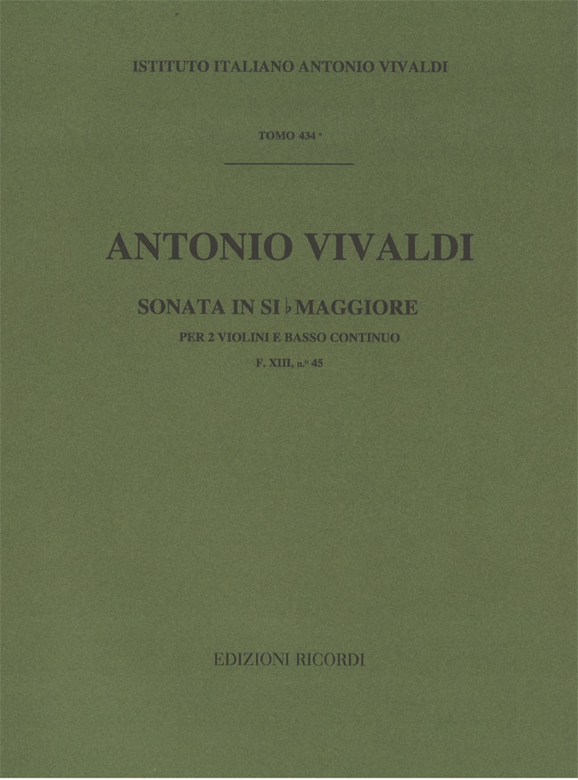 Sonata in Si bemolle maggiore per due violini e basso continuo