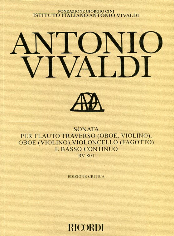 Sonata per flauto traverso (oboe, violino), oboe (violino), violoncello (fagotto) e basso continuo