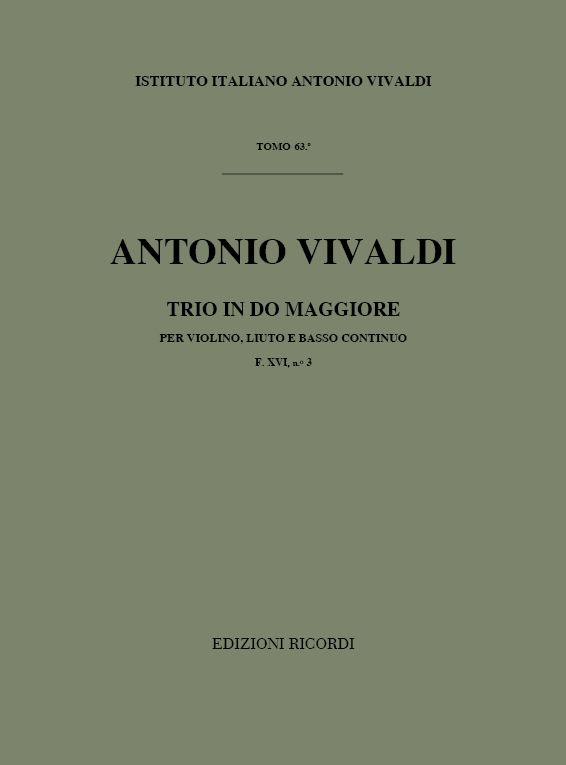 Trio in Do maggiore per violino, liuto e basso continuo