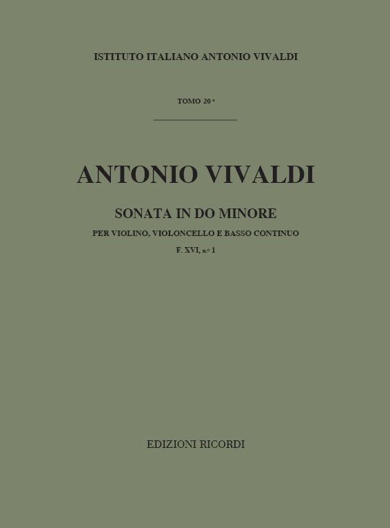 Sonata in Do minore per violino, violoncello e basso continuo