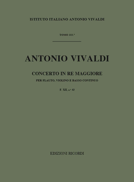 Concerto in Re maggiore per violino, flauto e basso continuo