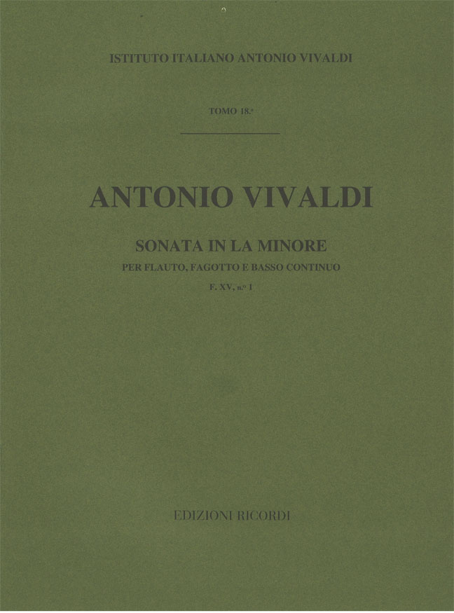 Sonata in La minore per flauto, fagotto e basso continuo