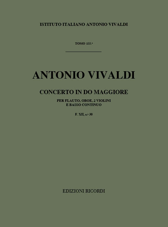 Concerto in Do maggiore per flauto, oboe, due violini e basso continuo