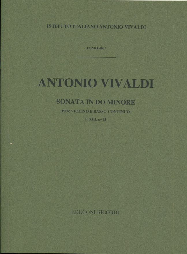 Sonata in Do minore per violino e basso continuo