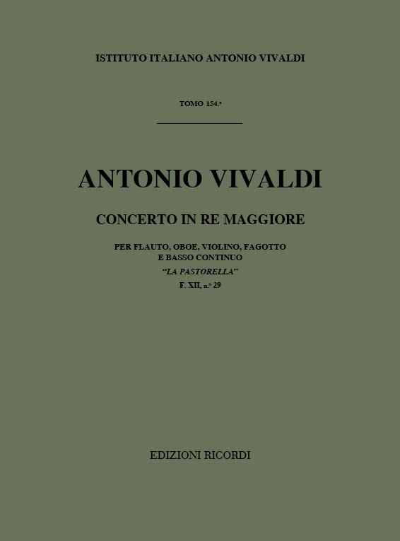 Concerto in Re maggiore per flauto, oboe, violino, fagotto e basso continuo "La Pastorella"
