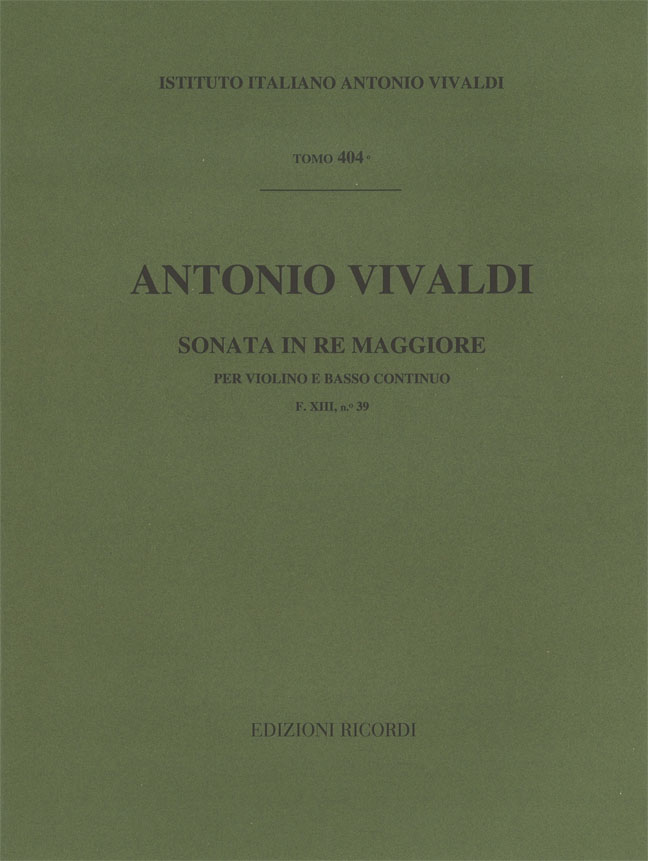 Sonata in Re maggiore per violino e basso continuo